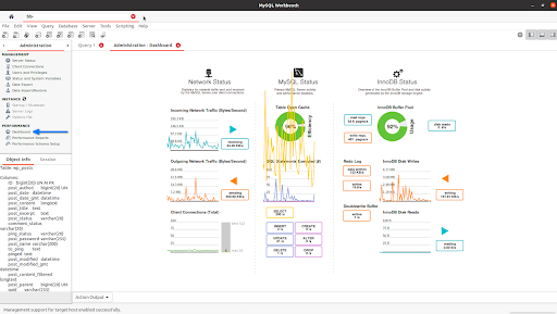 How to use MySQL Workbench to connect to a database — MySQL Workbench Performance Dashboard