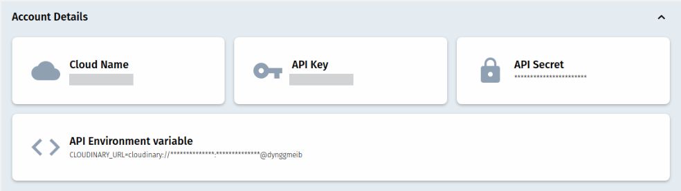 To link our Cloudinary account to the Magento 2 store we need to provide our authentication information. To establish a connection, we need the API Environment variable value which you can copy from your Cloudinary account dashboard.