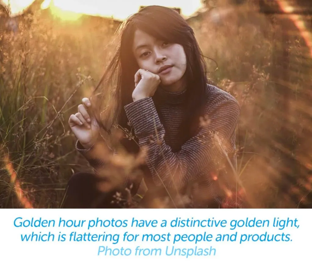 Golden hour natural light photography