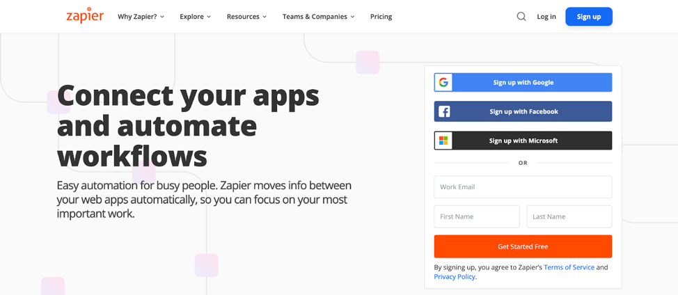 Best no-code business apps: Zapier
