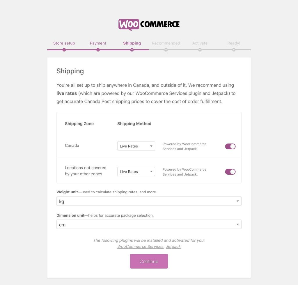 Setting up shipping on WordPress with WooCommerce