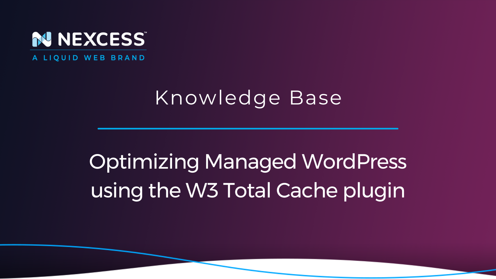 Optimizing Managed WordPress using the W3 Total Cache plugin