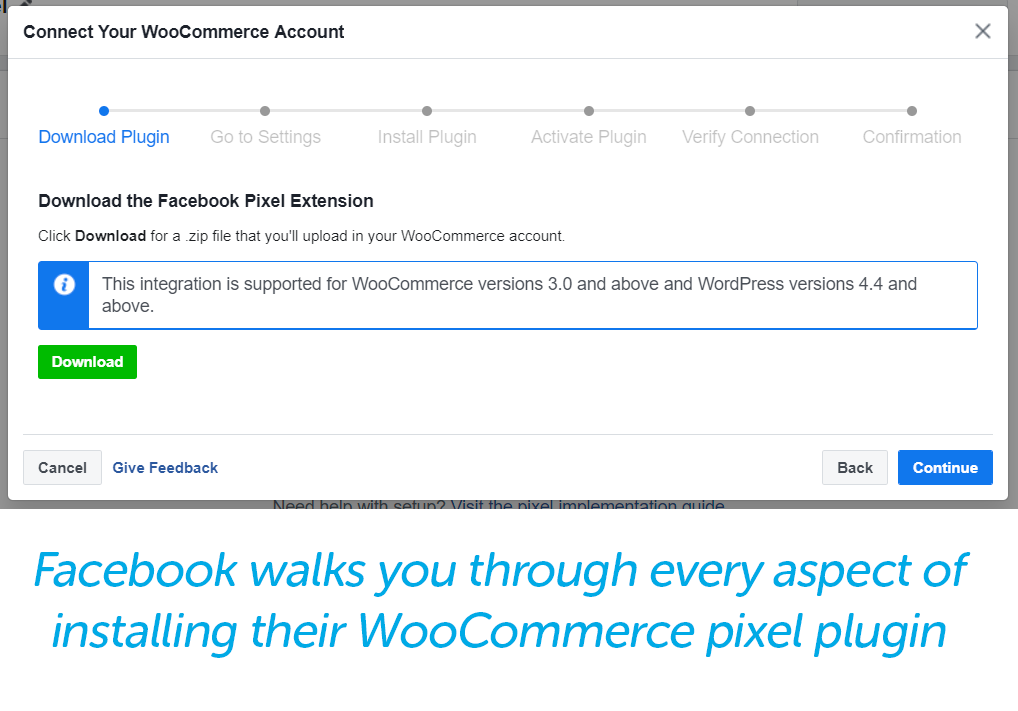 Installing a WooCommerce pixel plugin