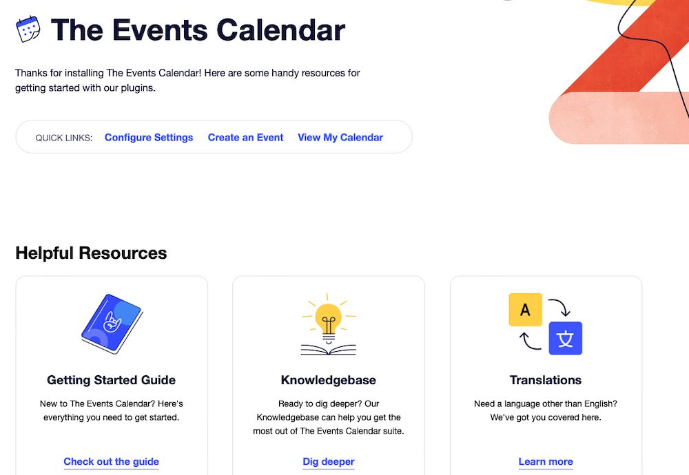 Getting Started with The Events Calendar plugin. 