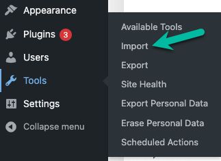Then, click the Import option.