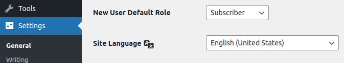 To set the default role for new users, you can go to Settings > General on your WordPress Administration Panel menu. You’ll see New user default role.