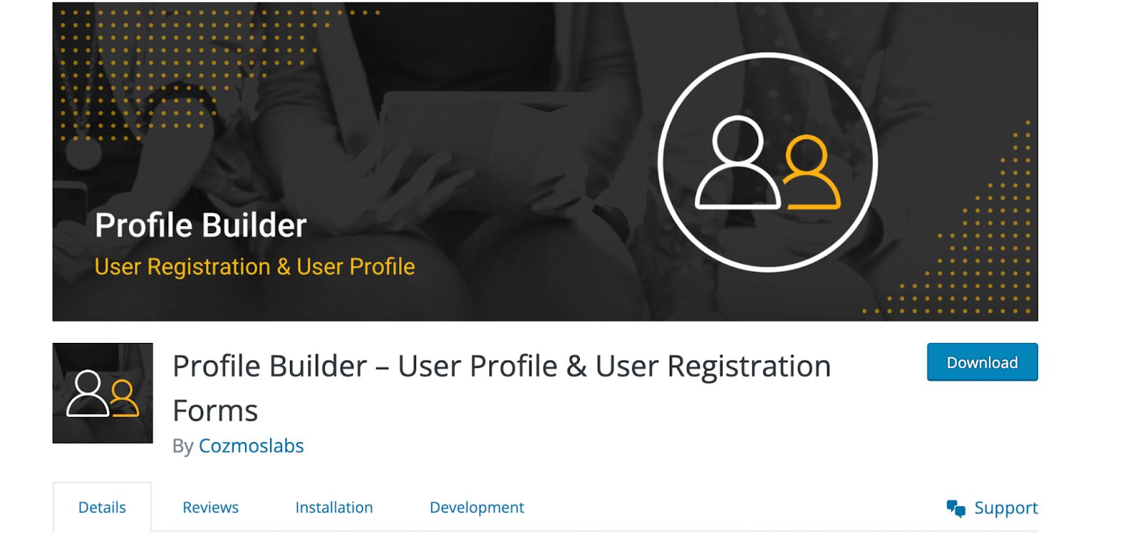 Profile Builder for community-based websites.