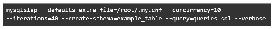 Running the benchmark with your queries now that you have the queries.sql file is simple.