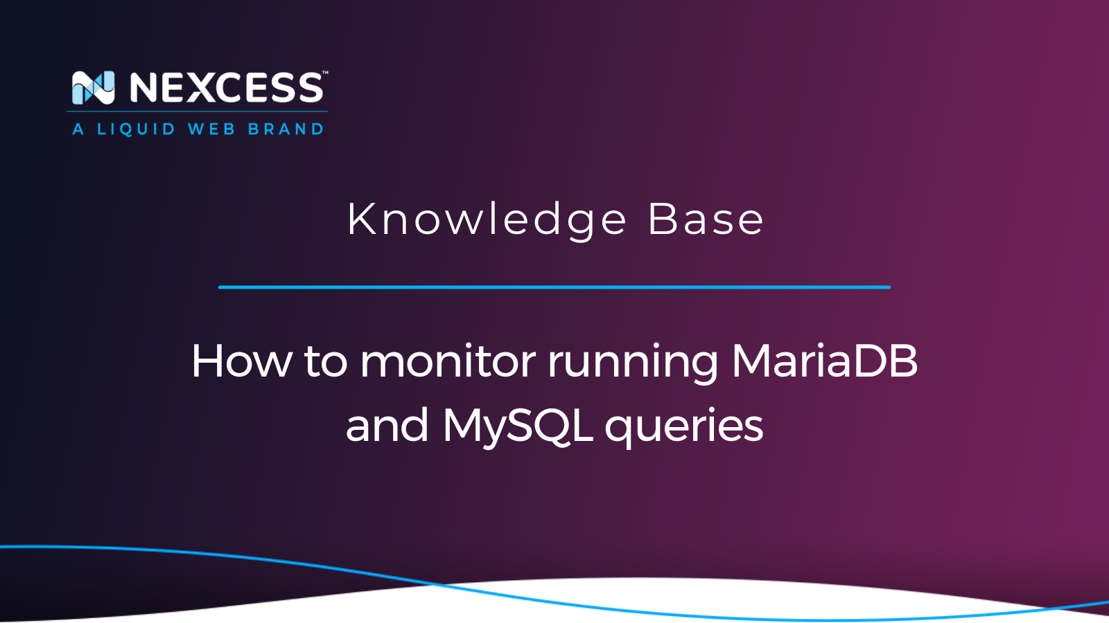 How to monitor running MariaDB and MySQL queries