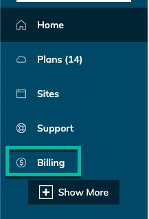 Now that you are signed in, you are ready to pay your invoice online! On the left side of the screen, click on Billing.