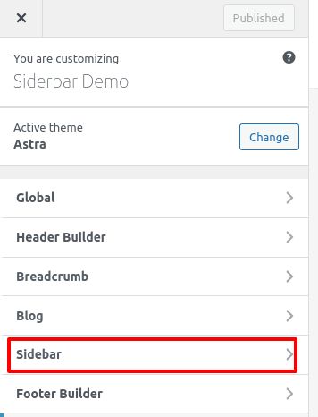 Go to Appearance and Customize to add a sidebar in WordPress