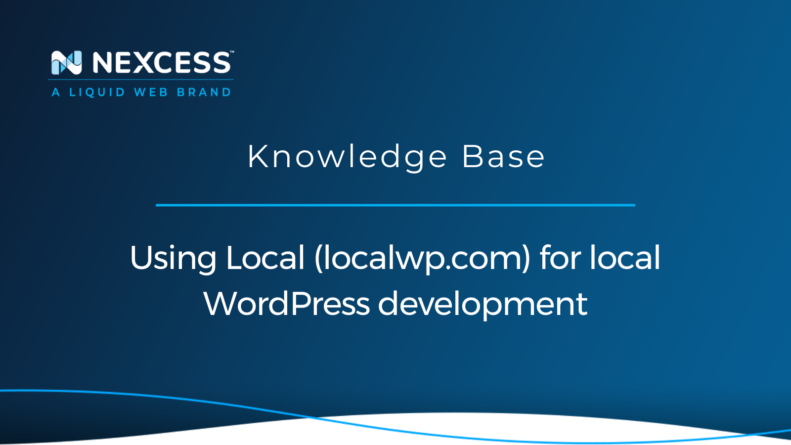 Using Local (localwp.com) for local WordPress development