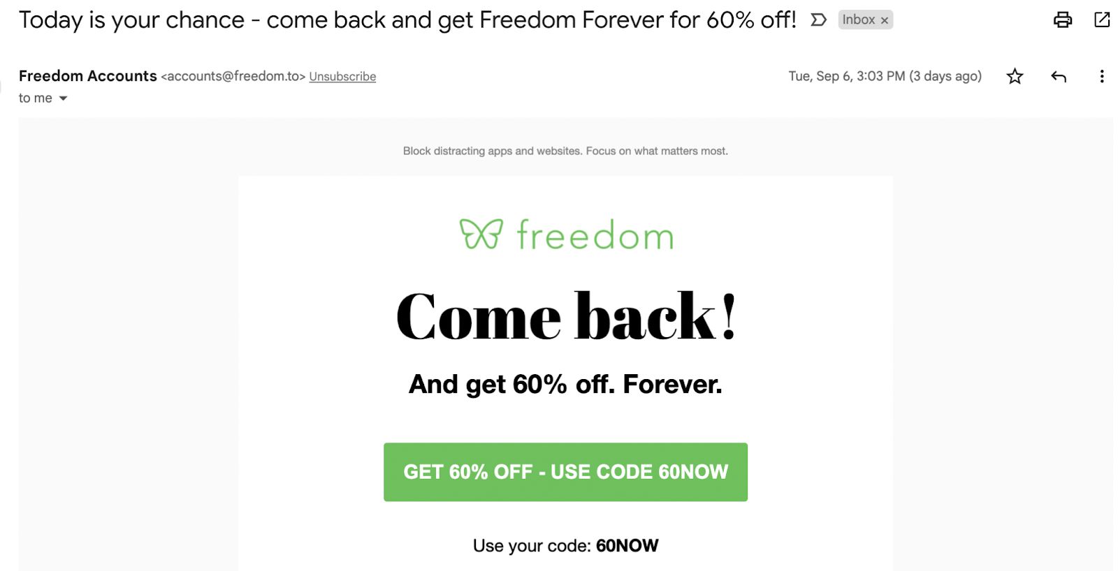 Successful email marketing campaigns contain a clear call to action to drive traffic.