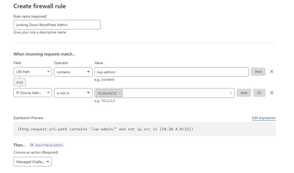 Cloudflare Firewall Rules for WordPress | Nexcess