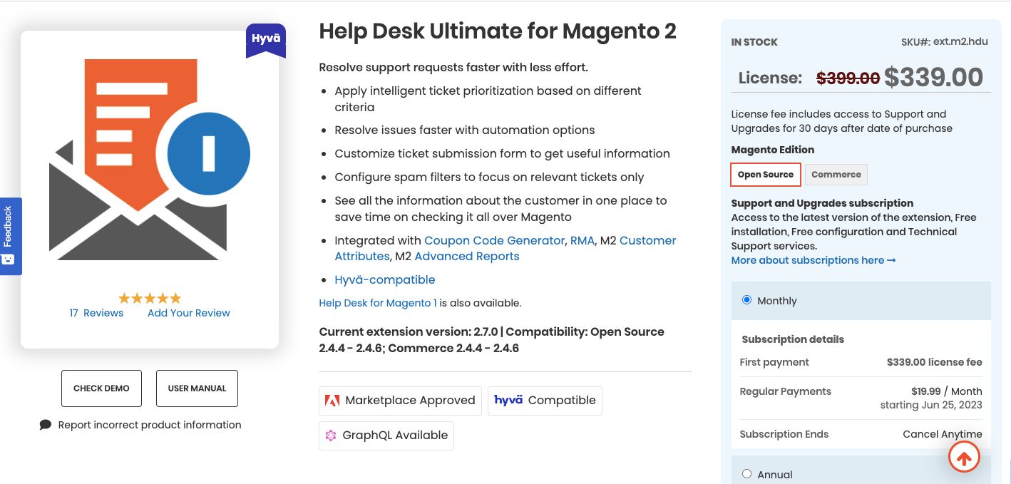 Aheadworks Help Desk Ultimate is the best Magento help desk extension for intelligent ticket prioritization.
