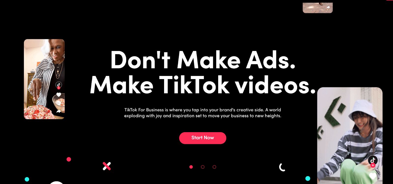 TikTok for ecommerce marketing encourages organic-looking ads that don’t disrupt a user’s experience. 