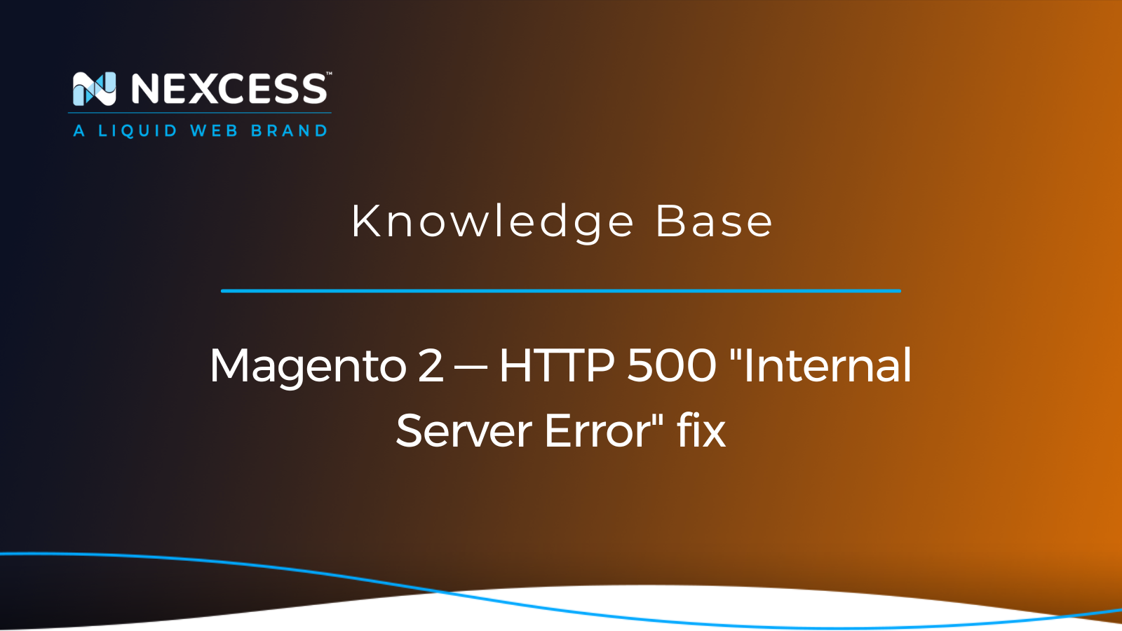 Magento 2 — HTTP 500 "Internal Server Error" fix