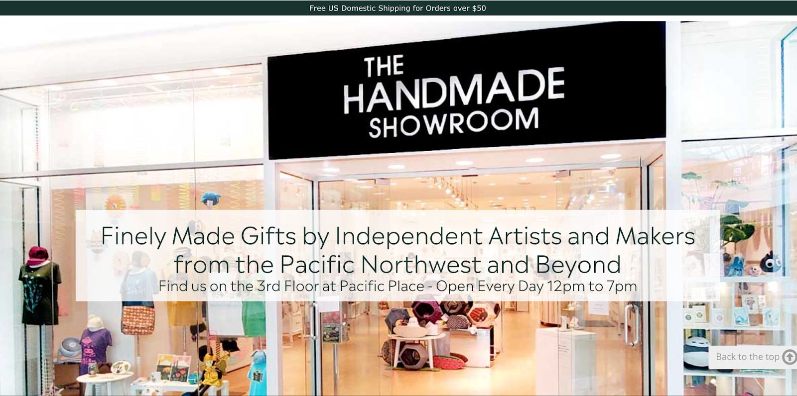 An online store selling handmade products.