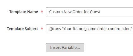 The allowed predefined variables will appear when you click the Insert Variable button.