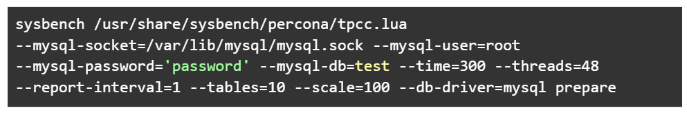 Now that you have both pieces of the puzzle, you can create a test database and prepare it for your benchmarking.