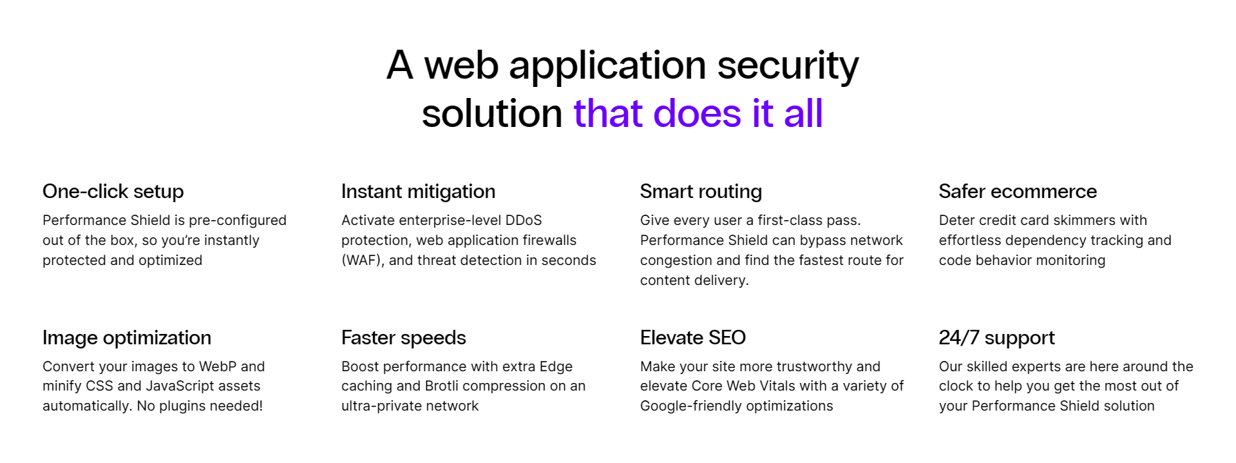 A web application security solution that does it all.