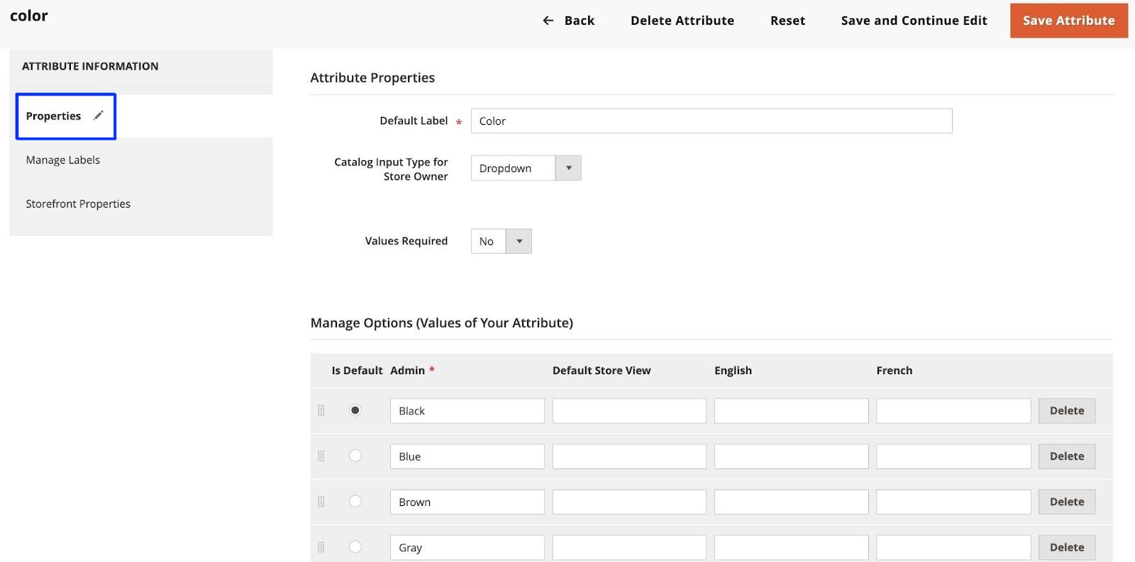 Add your translated product attributes to your product properties section.