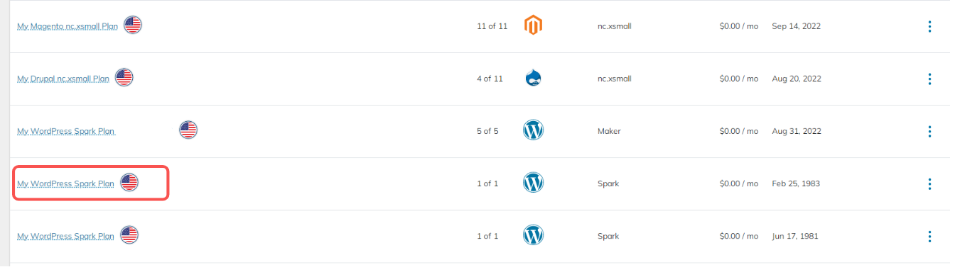 Sign into your Nexcess Client Portal and choose your managed WordPress or WooCommerce cloud plan from the Plans page.