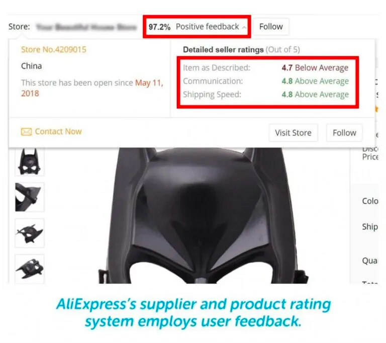 AliExpress product supplier