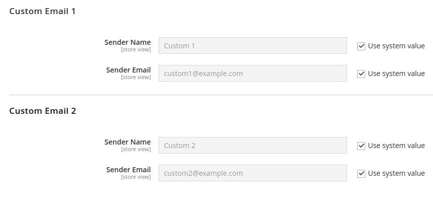 If you use Custom Email, you can add Sender Name and Sender Email values in the Custom Email field.