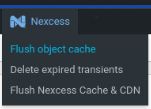 Flush object cache in the admin toolbar