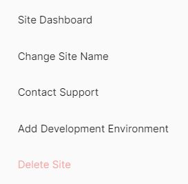 Log into the portal. On the left vertical menu, click Plans. Next, select WordPress and then click the three dots icon on the far right. From here, choose Site Dashboard.