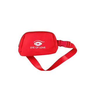 Eye of Love Red Fanny Pack