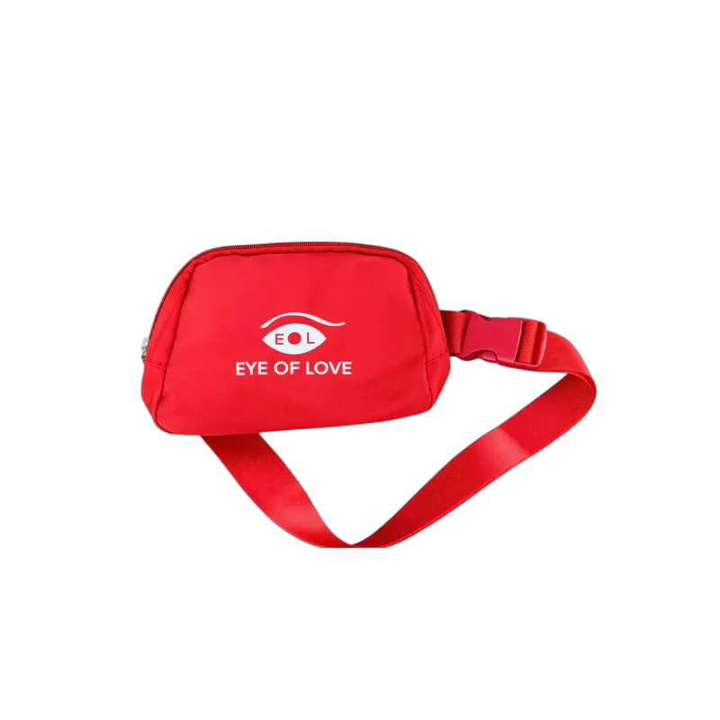Eye of Love Red Fanny Pack