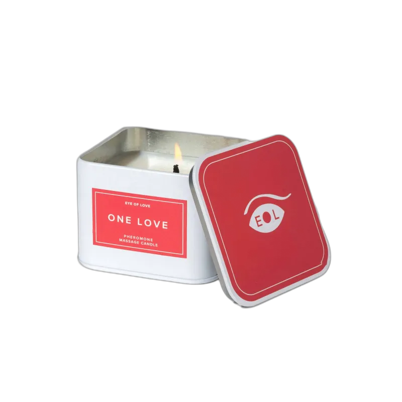 One Love Pheromones Massage Candle
