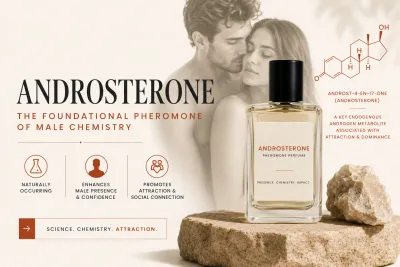 androsterone pheromone perfume bottle.