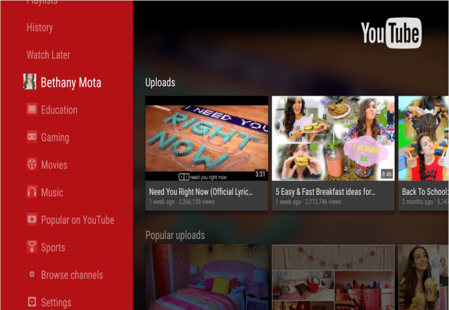 Browse fragment Banner image