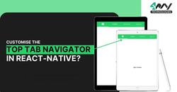 How to customise the top tab navigator in react-native's picture