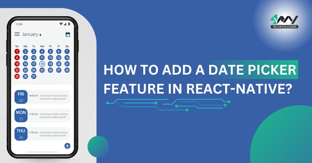How to add a date picker feature in react-native's picture