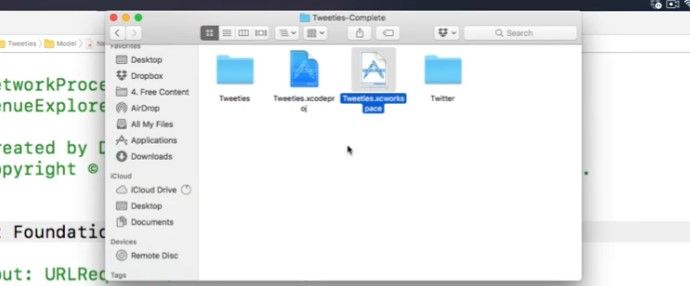 TwitterKit.xc workspace Image