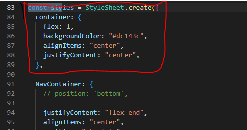 Alteration in StyleSheet