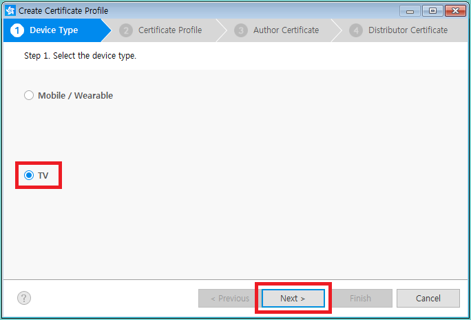 create certificate profile