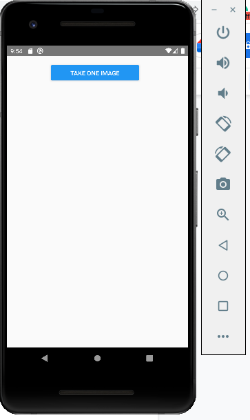 Running the image picker app on the emulator image 2