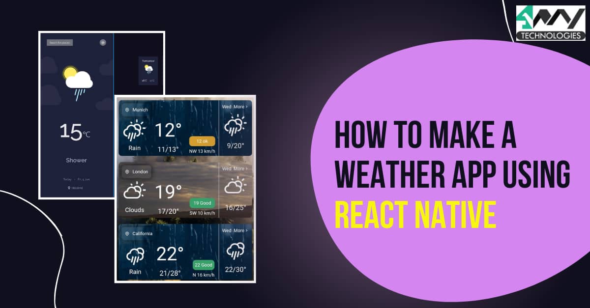 How to make a weather app using React Native Banner image's picture