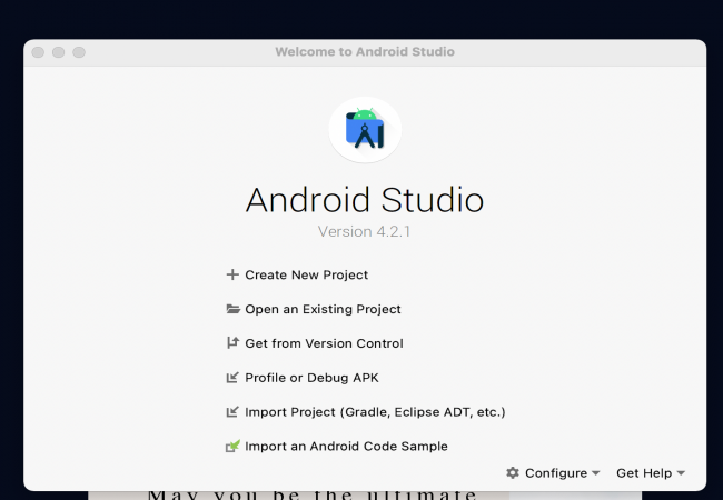 Start New Android Studio Project image