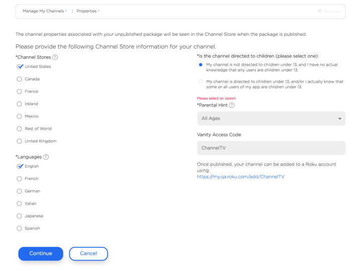 manage channel image