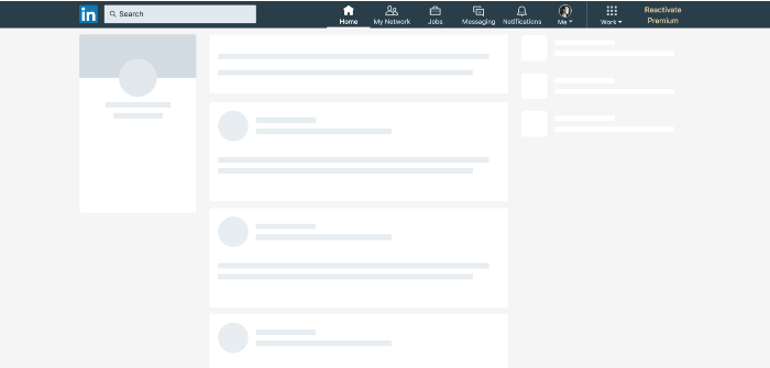 Content Wireframe for LinkedIn