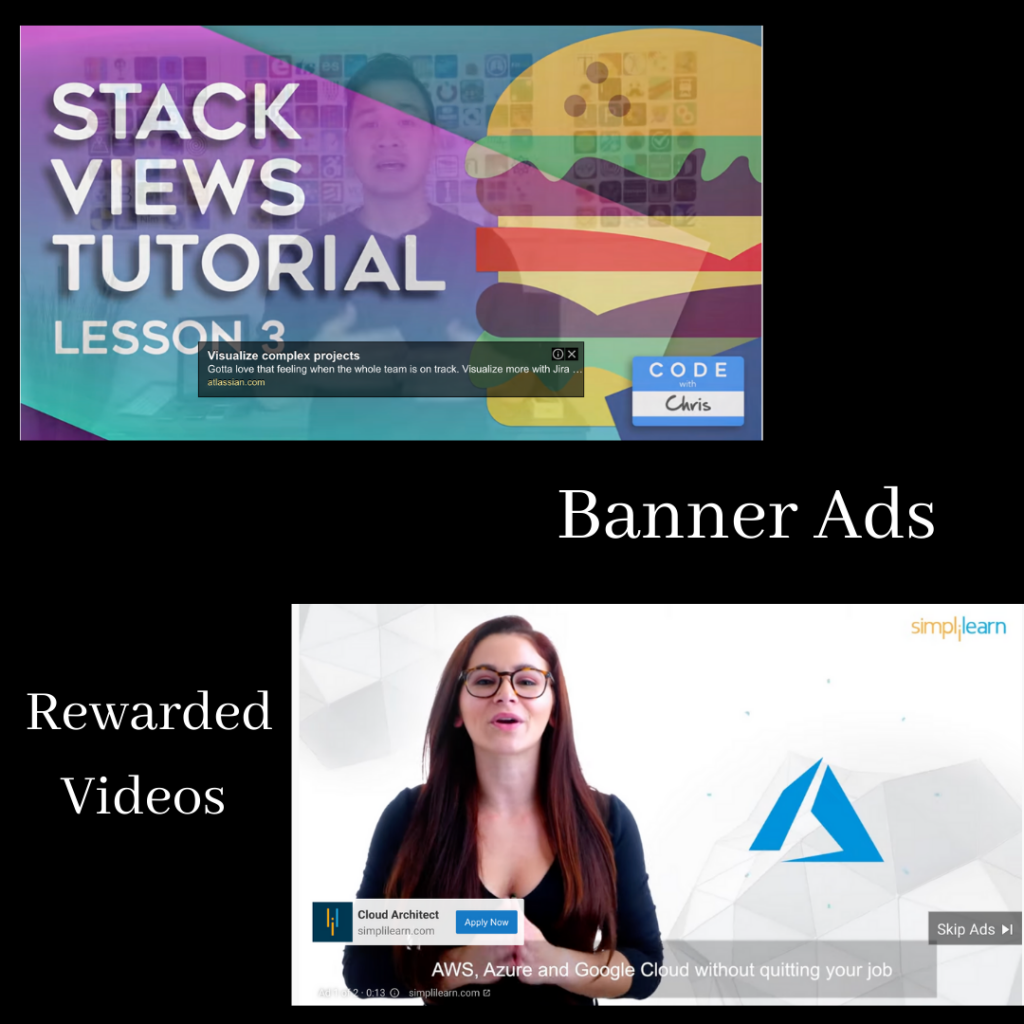 Banner Ads Rewarded Videos Image