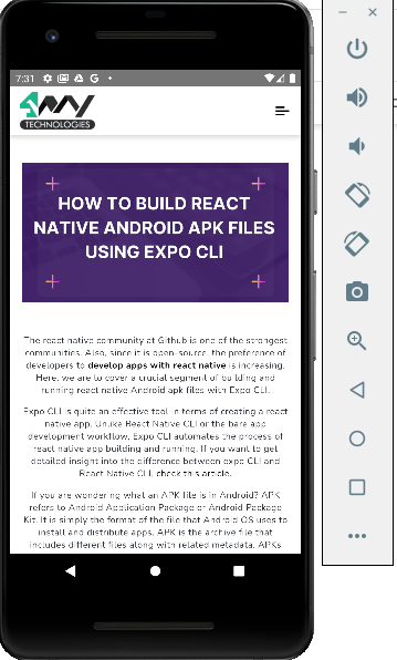 how to build react native android apk files using expo cli