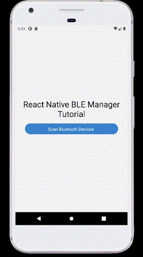 Creating Smart Bluetooth Scanning Apps using React Native gif