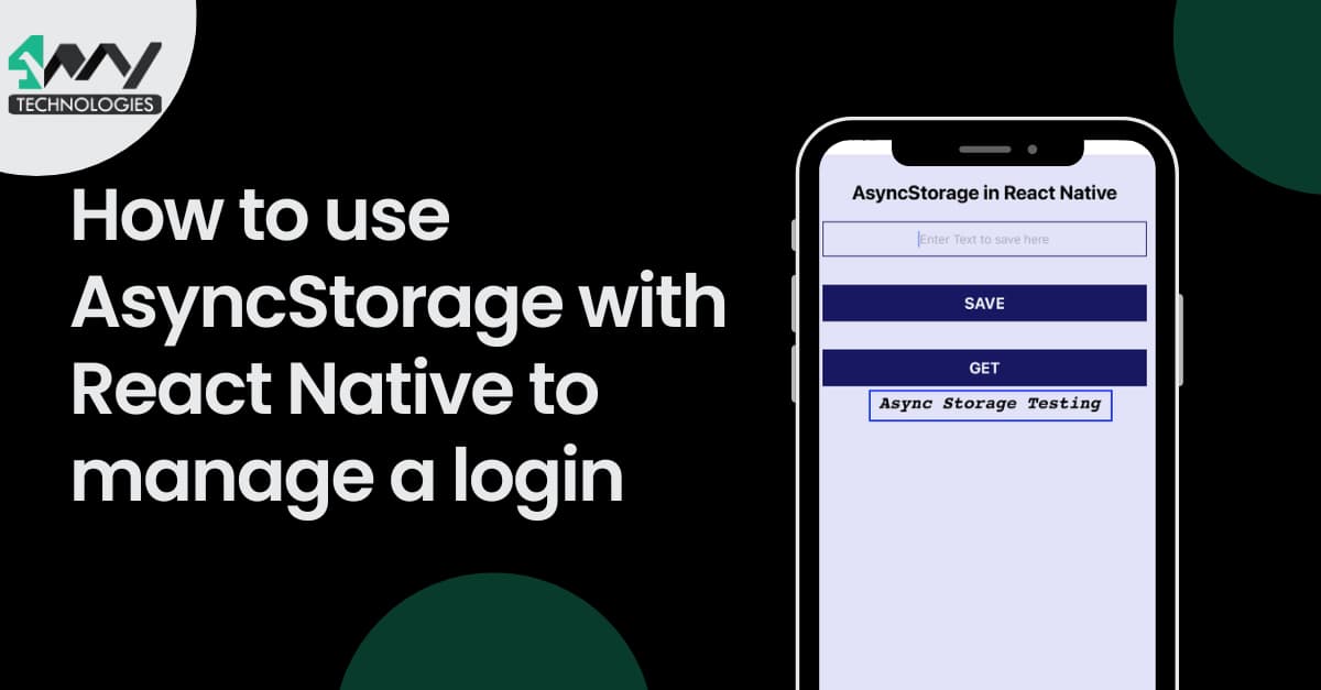 How to use AsyncStorage with React Native to manage a login's picture